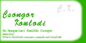 csongor komlodi business card