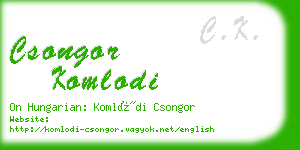 csongor komlodi business card
